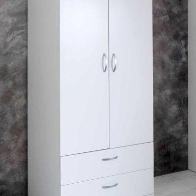 Thuka Nordic Wardrobe Flat White Doors