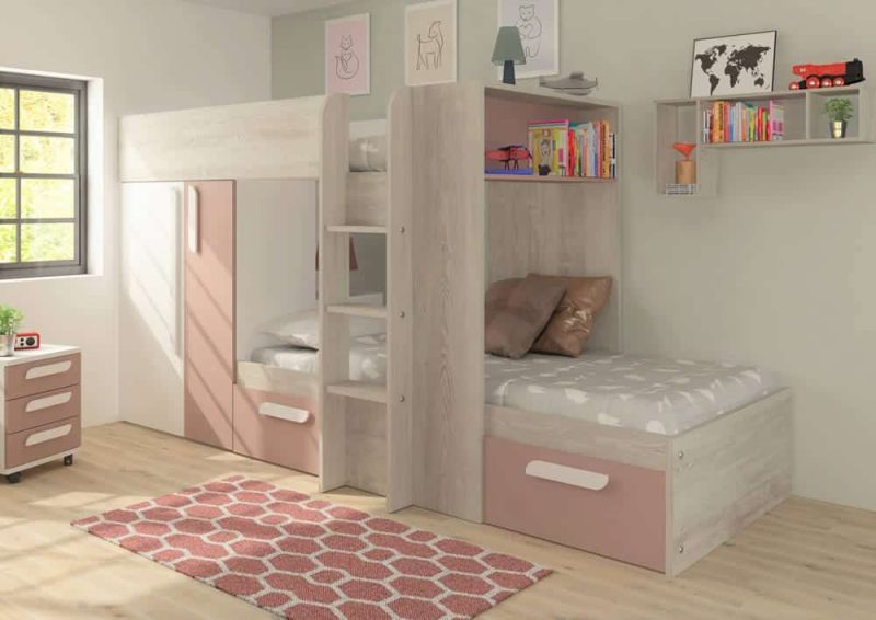 Trasman Kids Barca Bunk Bed Pink